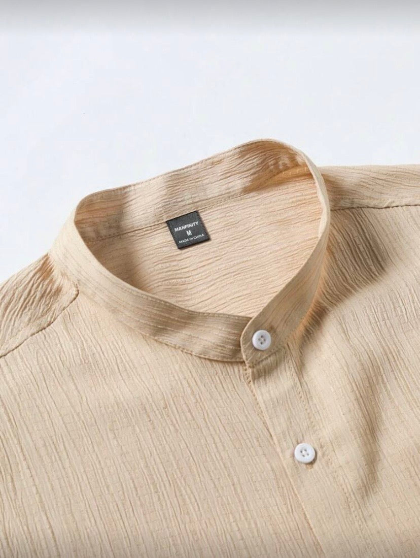 Ensemble Homme Été Chemise Manches Courtes & Short à Cordon – Style Casual Resort