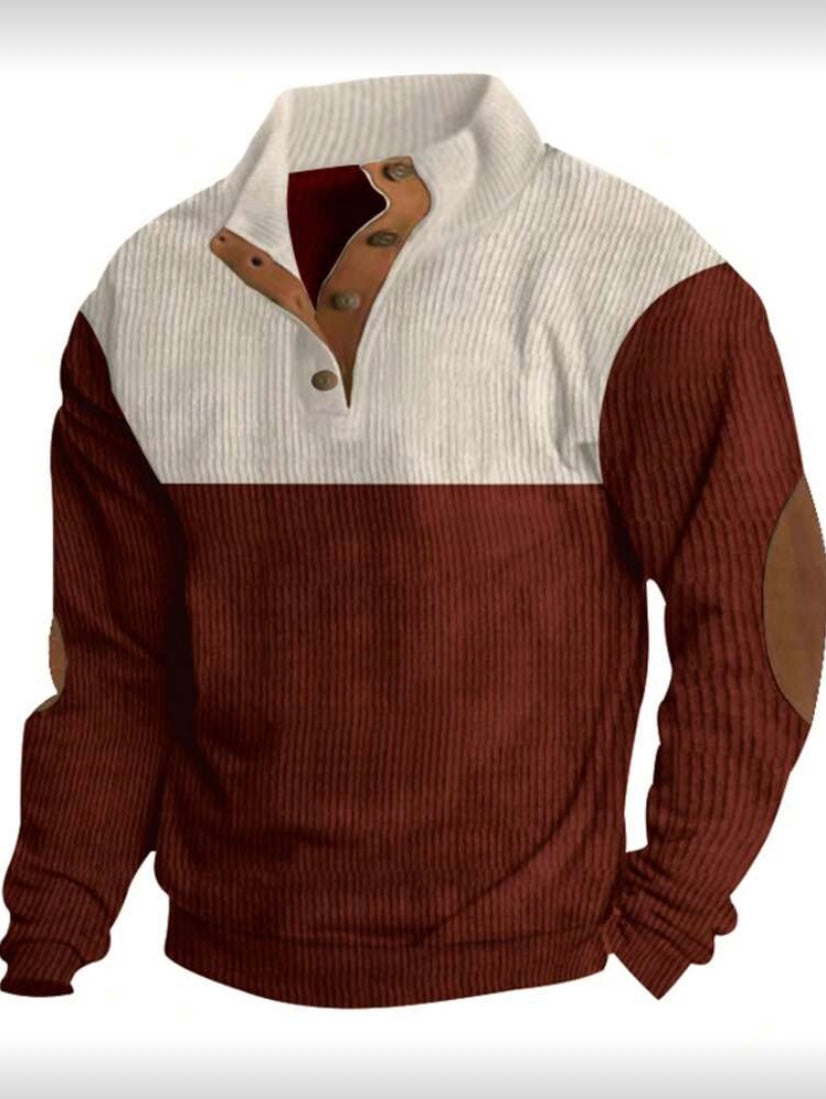 Polo Homme Bicolore – Style Printemps et Automne