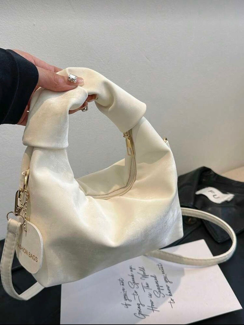 Sac croissant polyvalent à poignée et bandoulière détachable, style minimaliste pour usage quotidien et voyage 👜