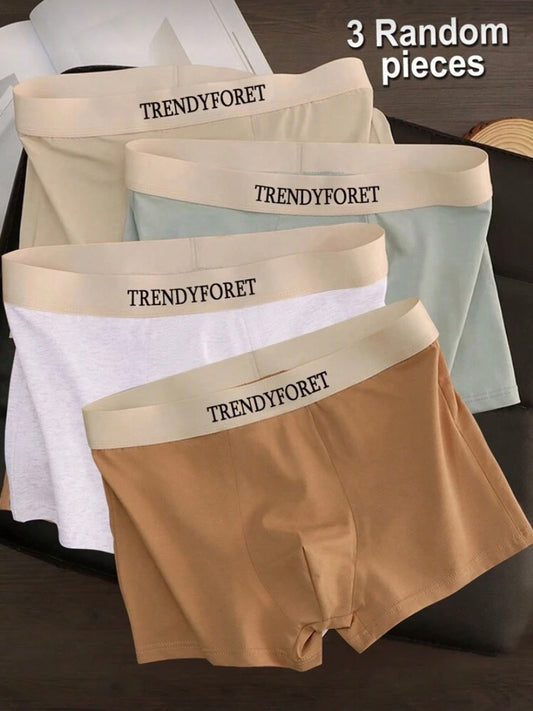Lot de 3 Sous-Vêtements Homme, Boxers Extensibles et Short Léger, Confort Respirant au Quotidien