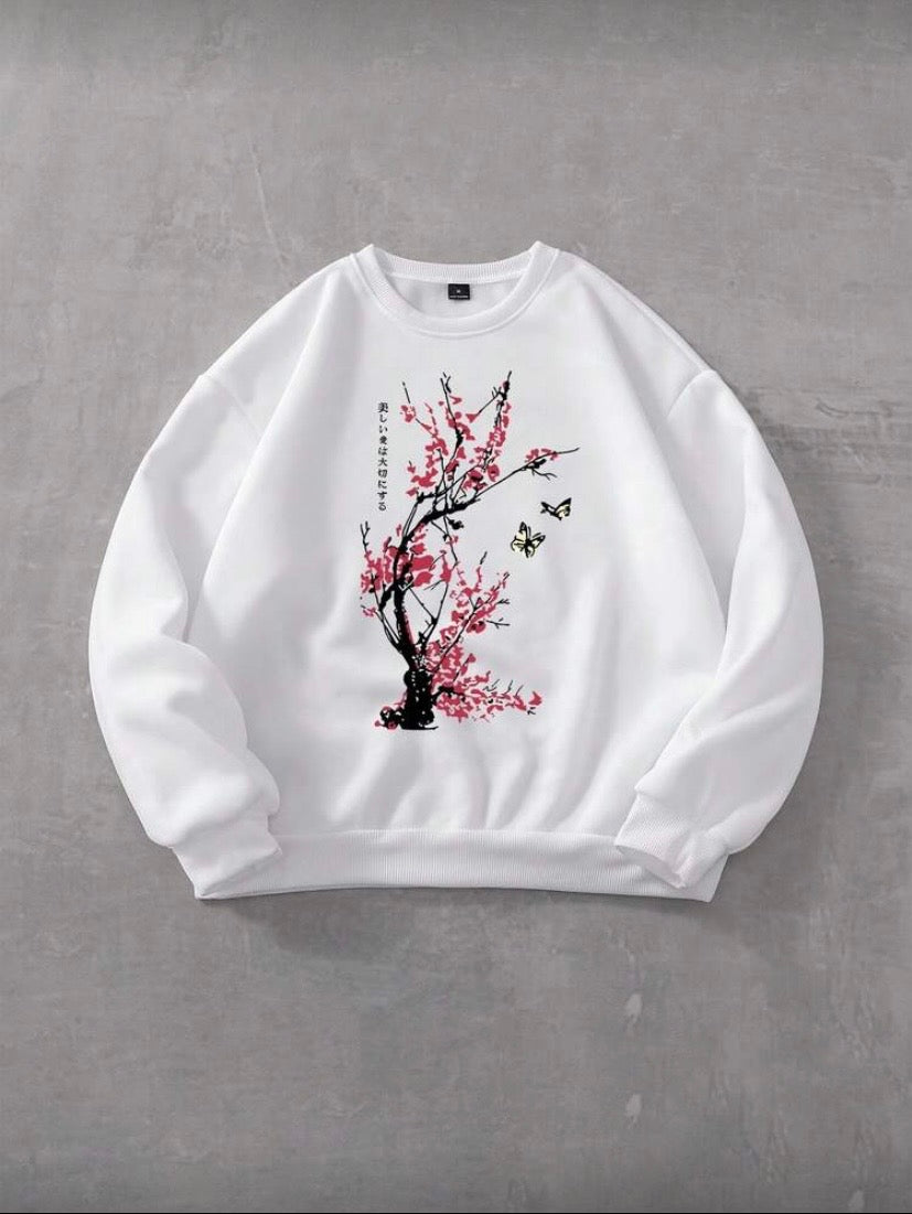 Sweat Homme Imprimé, Col Rond, Manches Longues, Style Décontracté