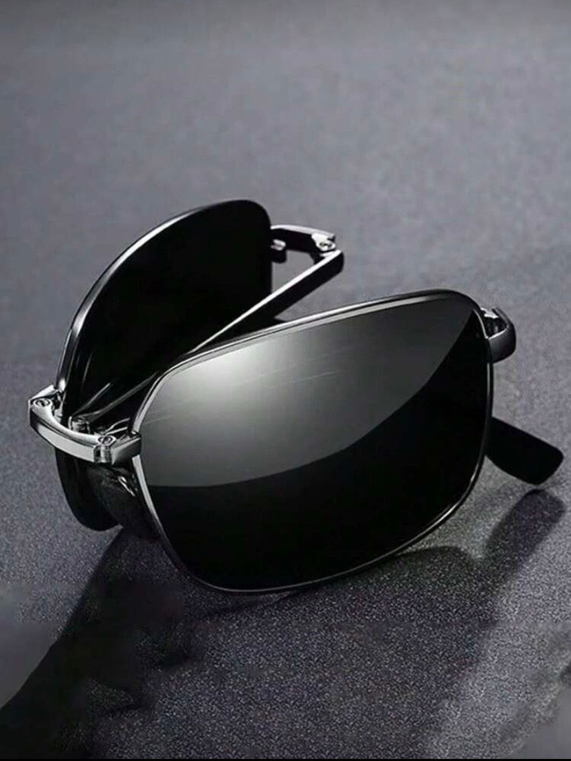 Lunettes Noires Pliables, Style Urbain Polyvalent pour Conduite, Plage et Voyages