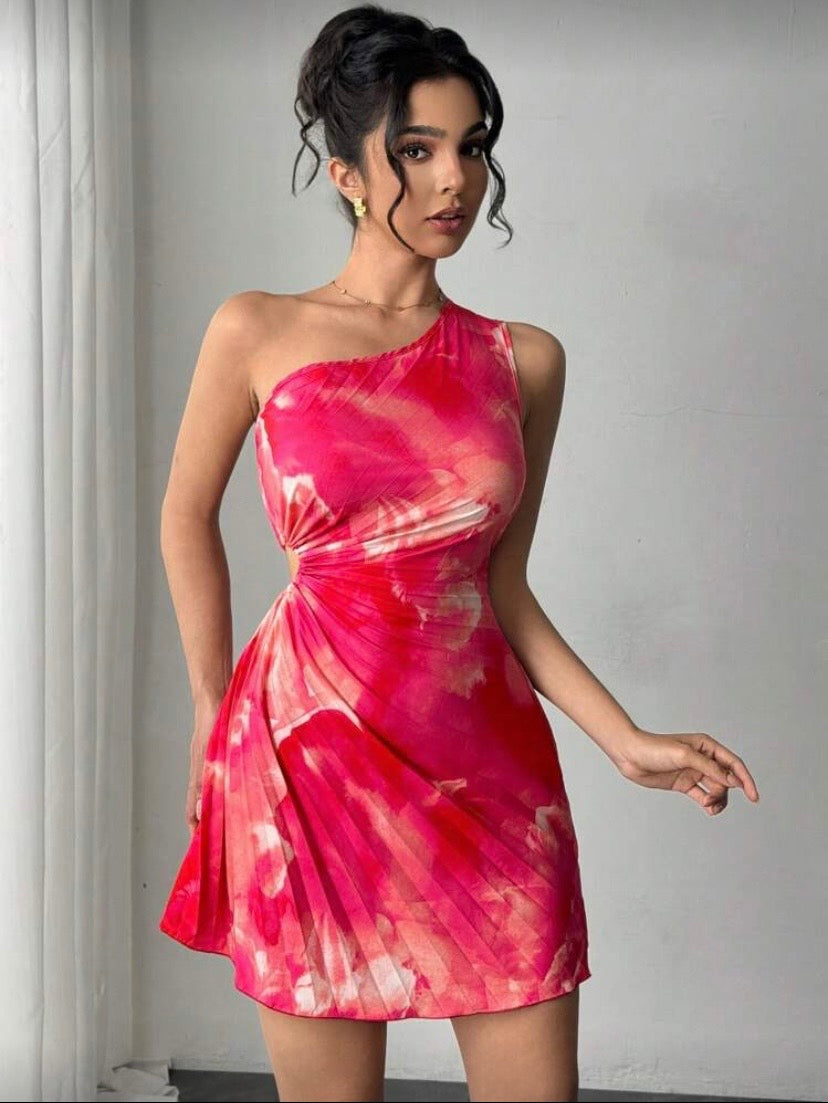 Robe slip sans manches à imprimé tie-dye au style décontracté