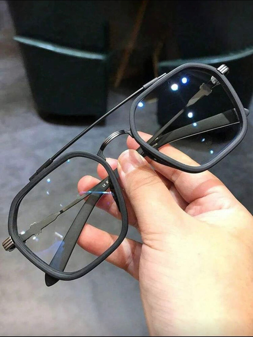 Lunettes Homme Double Pont, Style Élégant Polyvalent pour Conduite et Loisirs