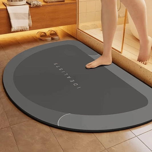 Tapis de bain ultra absorbant antidérapant en diatomite – Séchage rapide pour salle de bain et entrée 🚿✨