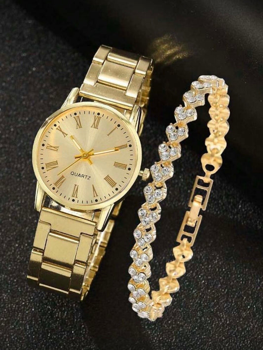 Montre digitale élégante à petit cadran avec bracelet assorti – Ensemble raffiné pour femme 🎓✨