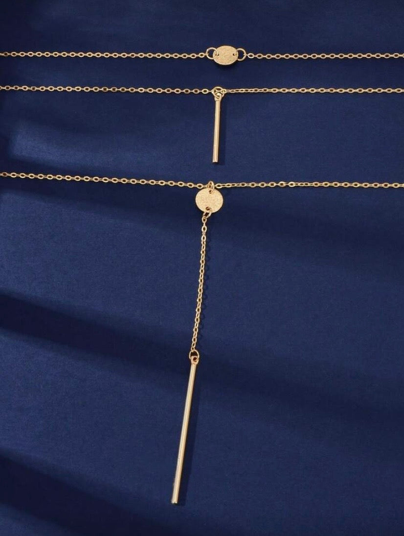 Collier long tendance à chaînes multi-rangs – Élégance moderne et stylée ✨