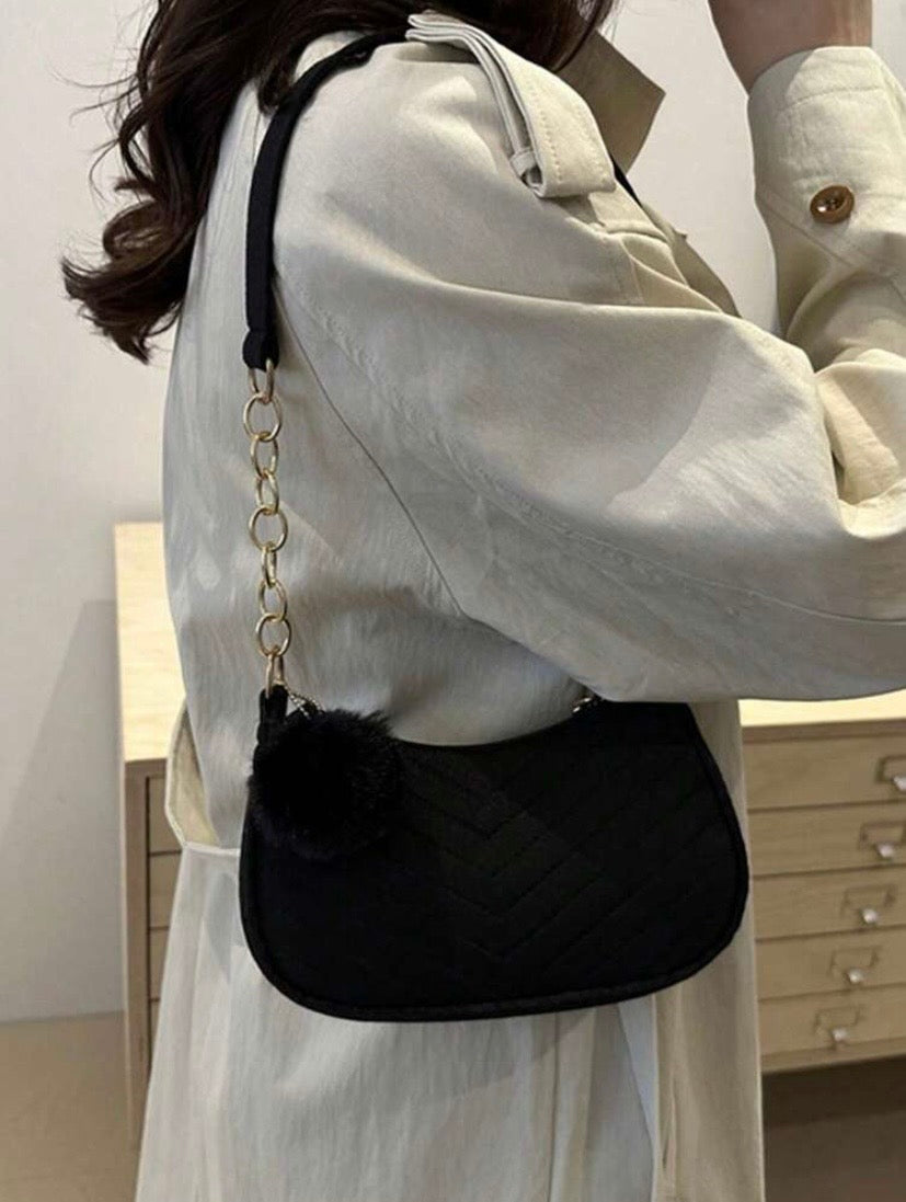 Sac bandoulière élégant et minimaliste pour femme avec fermeture zippée, intérieur spacieux et design polyvalent, idéal pour le travail, les voyages et les occasions quotidiennes ou habillées