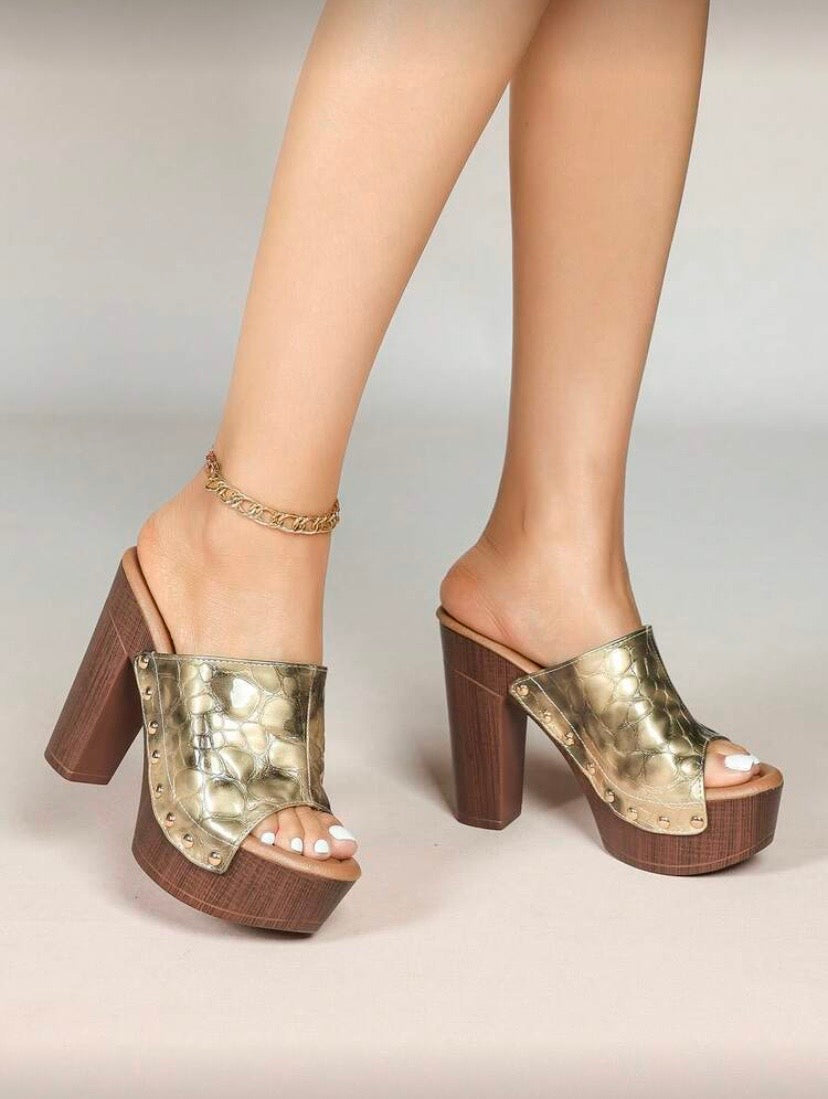 Sandales Femme à Talon Haut et Plateforme – Semelle Épaisse, Bride, Bout Ouvert, Style Été