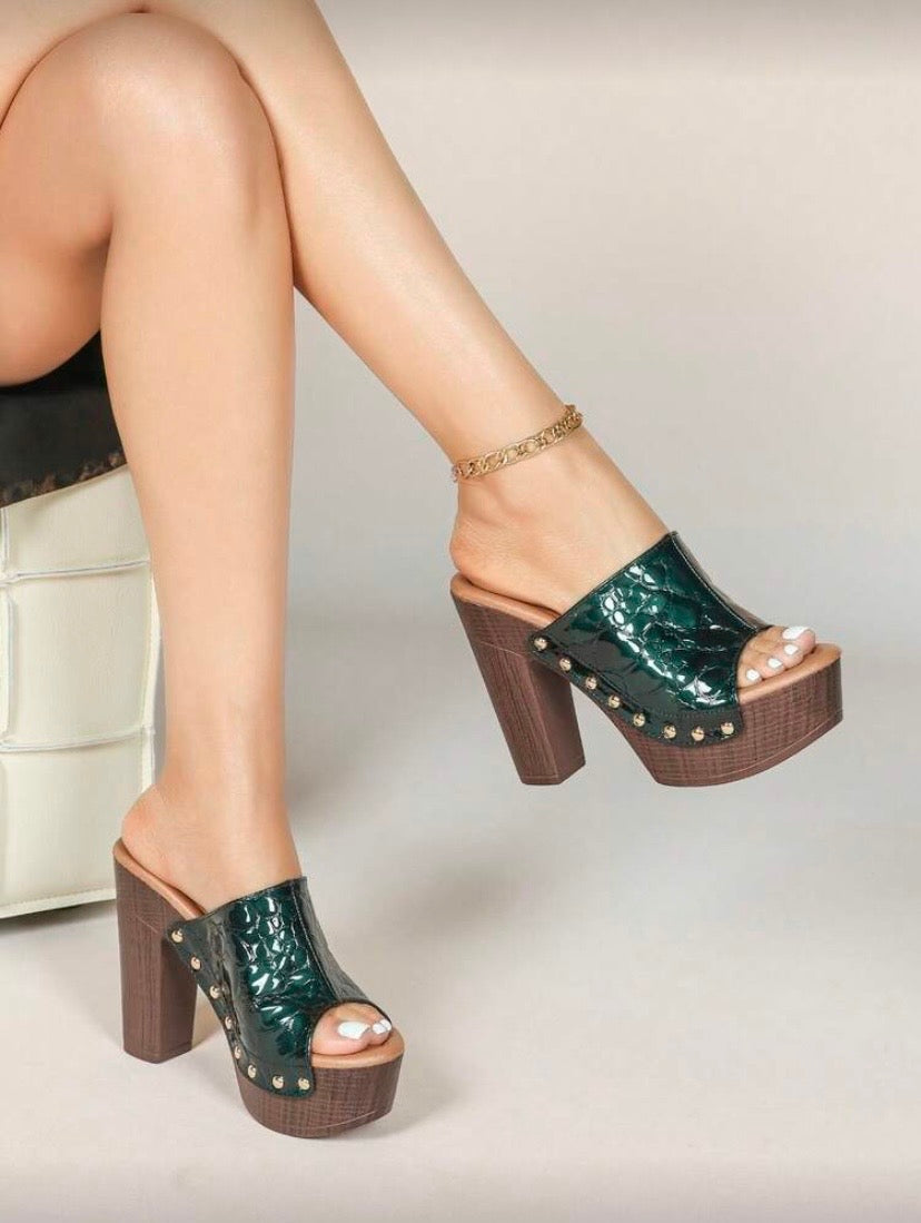 Sandales Femme à Talon Haut et Plateforme – Semelle Épaisse, Bride, Bout Ouvert, Style Été