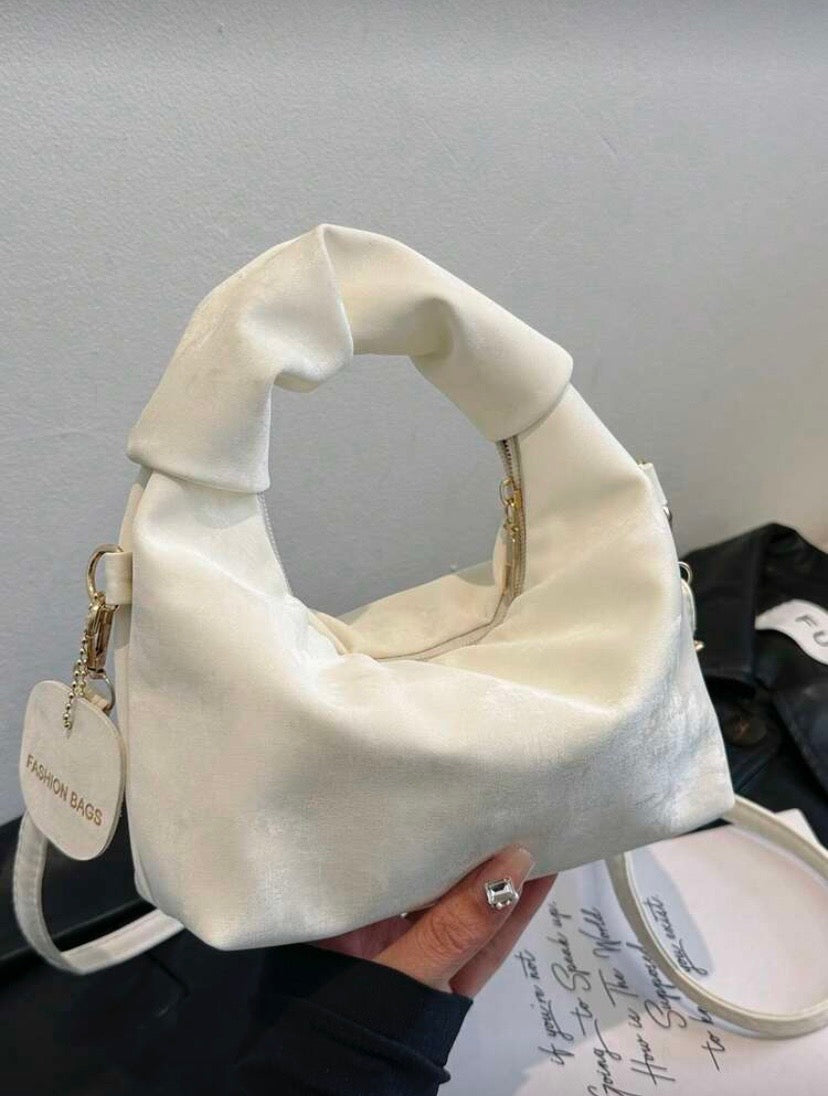 Sac croissant polyvalent à poignée et bandoulière détachable, style minimaliste pour usage quotidien et voyage 👜