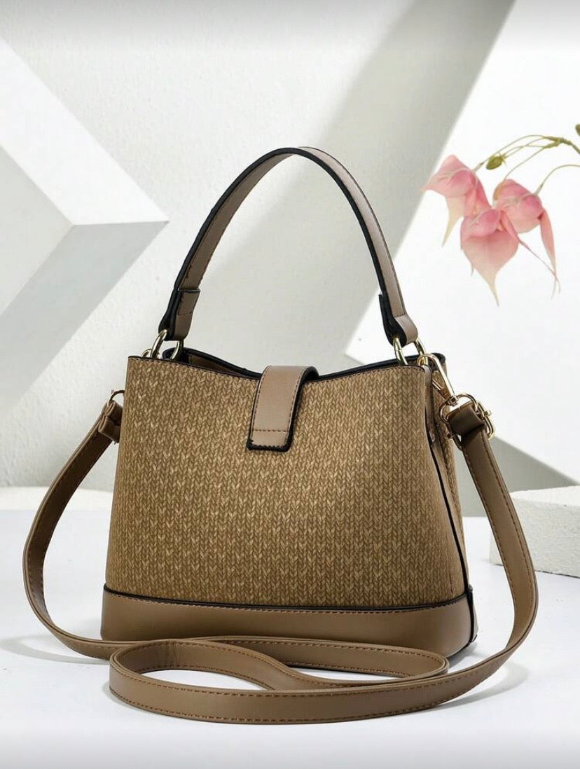 Set sac seau polyvalent pour femme, sac à bandoulière élégant à porter épaule ou croisé, grande capacité 👜