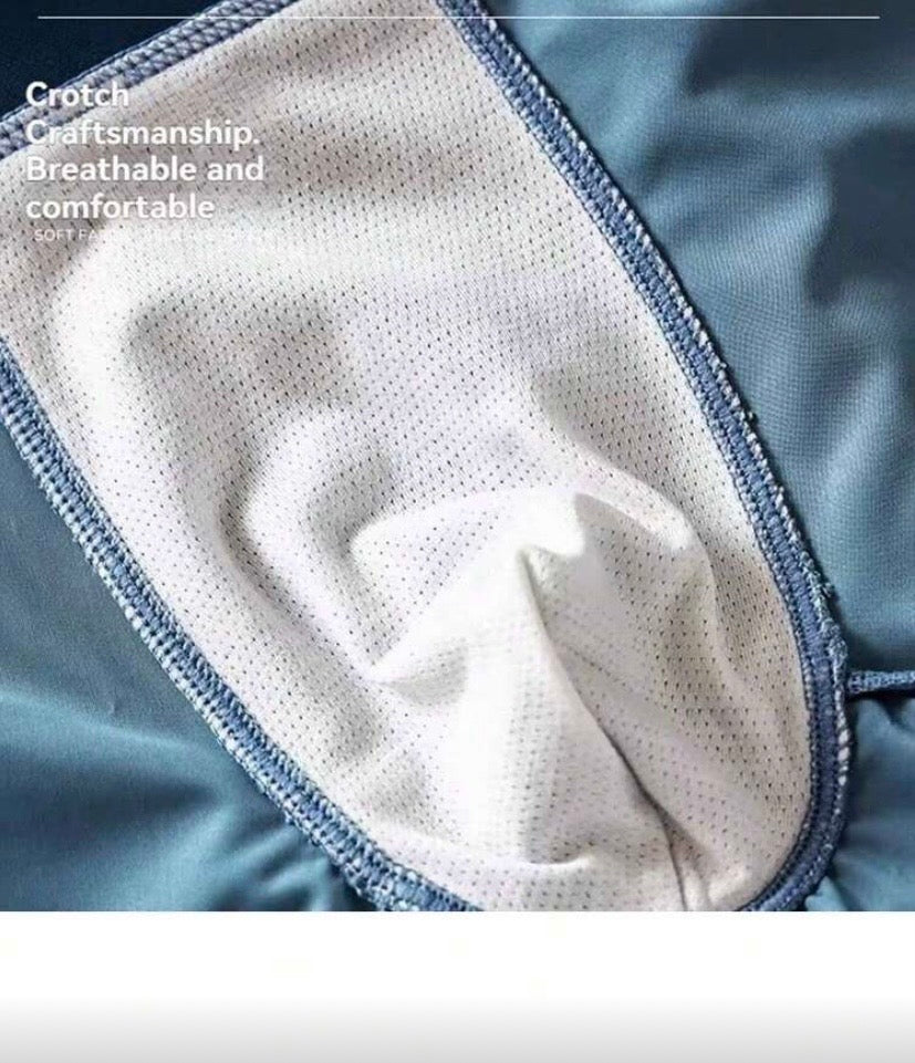 Lot de 4 Boxers Homme Effet Satin, Lisses, Légers et Respirants pour l’Été
