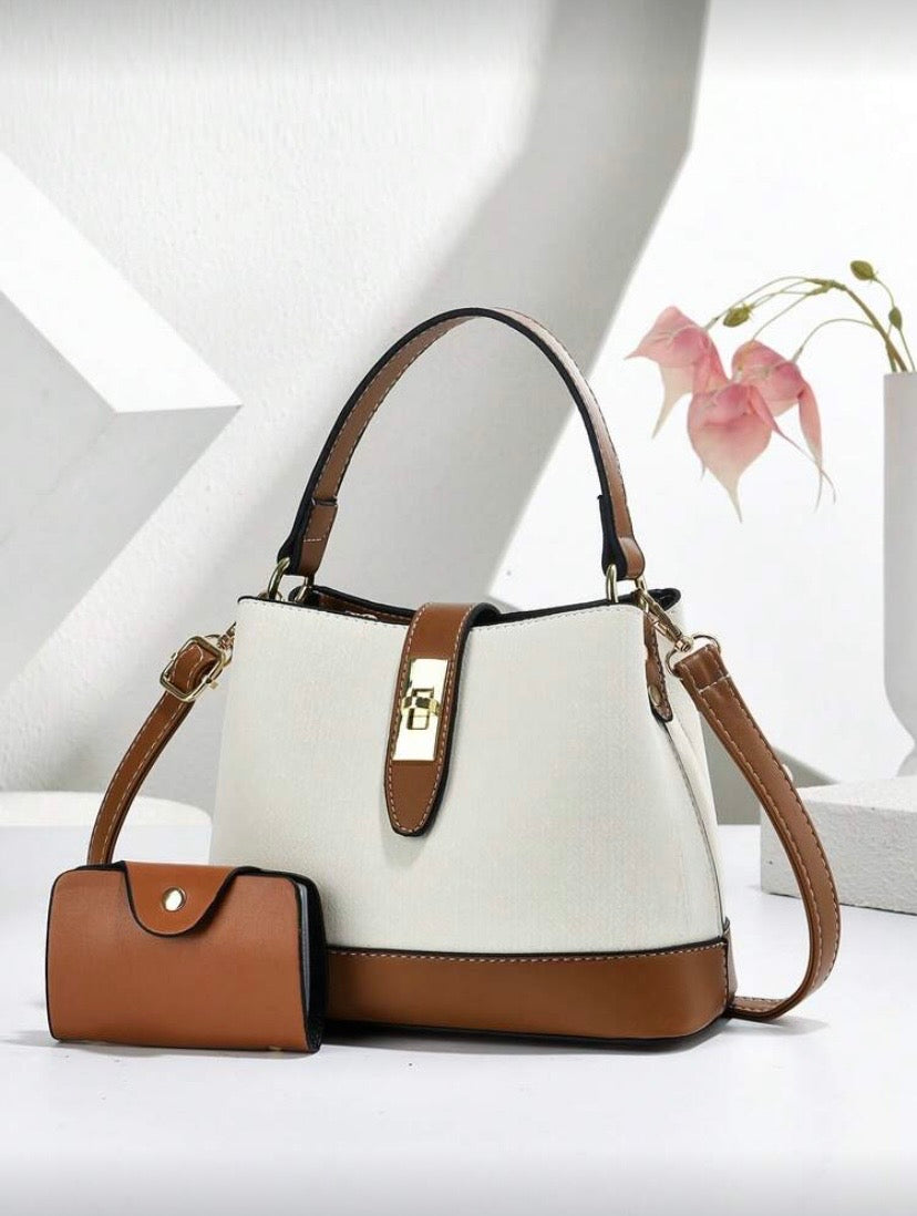 Set sac seau polyvalent pour femme, sac à bandoulière élégant à porter épaule ou croisé, grande capacité 👜