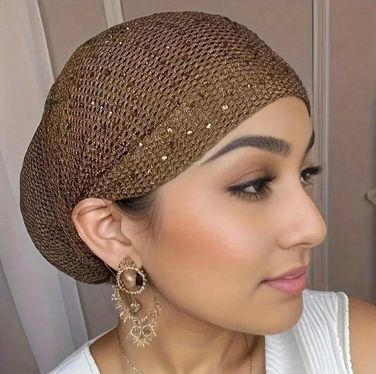 Turban Femme Élastique à Strass – Léger et Élégant, Style Moderne