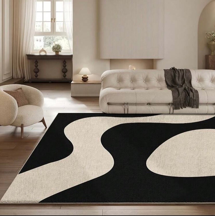 Tapis vintage en velours ultra-doux à motif floral bohème, antidérapant et lavable en machine, parfait pour le salon, la chambre ou le bureau.
