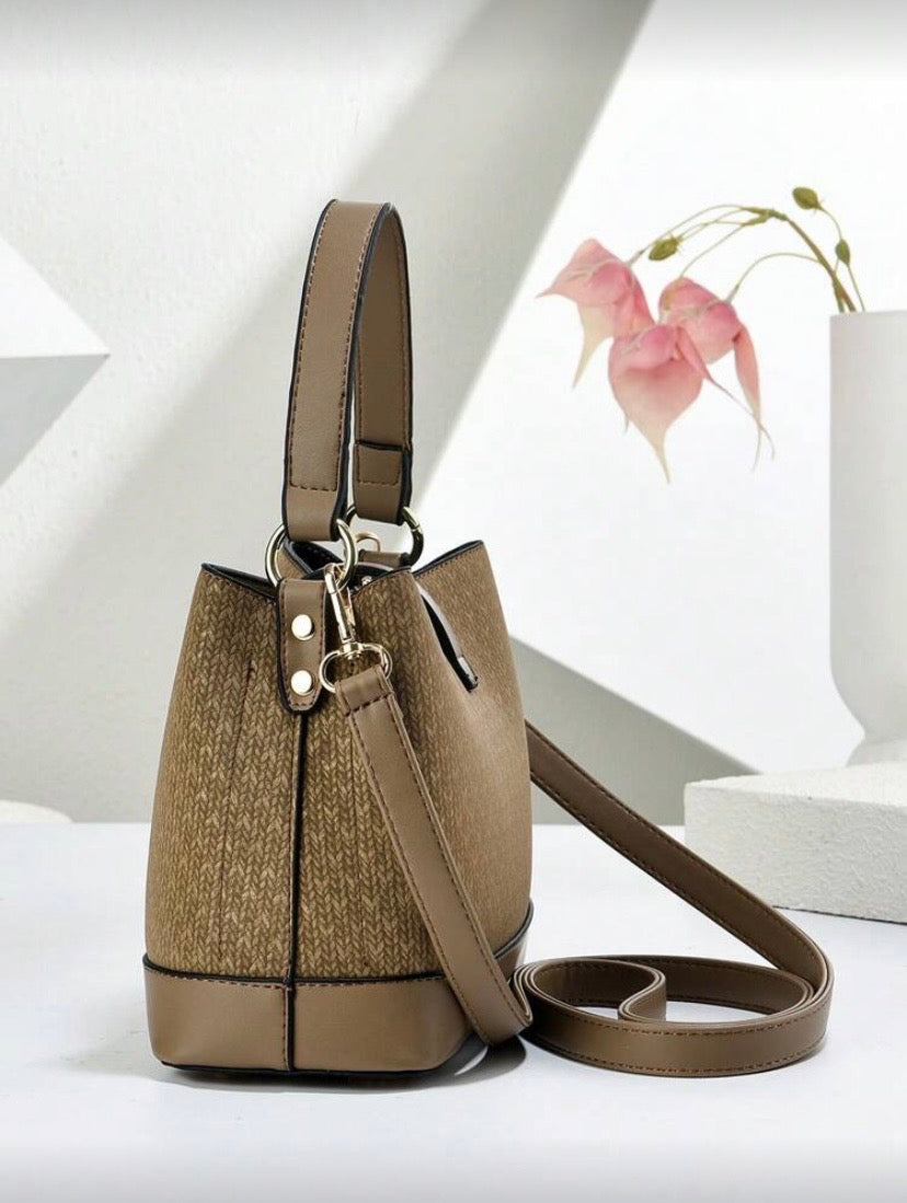 Set sac seau polyvalent pour femme, sac à bandoulière élégant à porter épaule ou croisé, grande capacité 👜