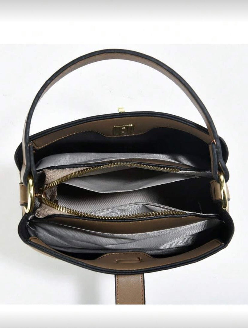 Set sac seau polyvalent pour femme, sac à bandoulière élégant à porter épaule ou croisé, grande capacité 👜