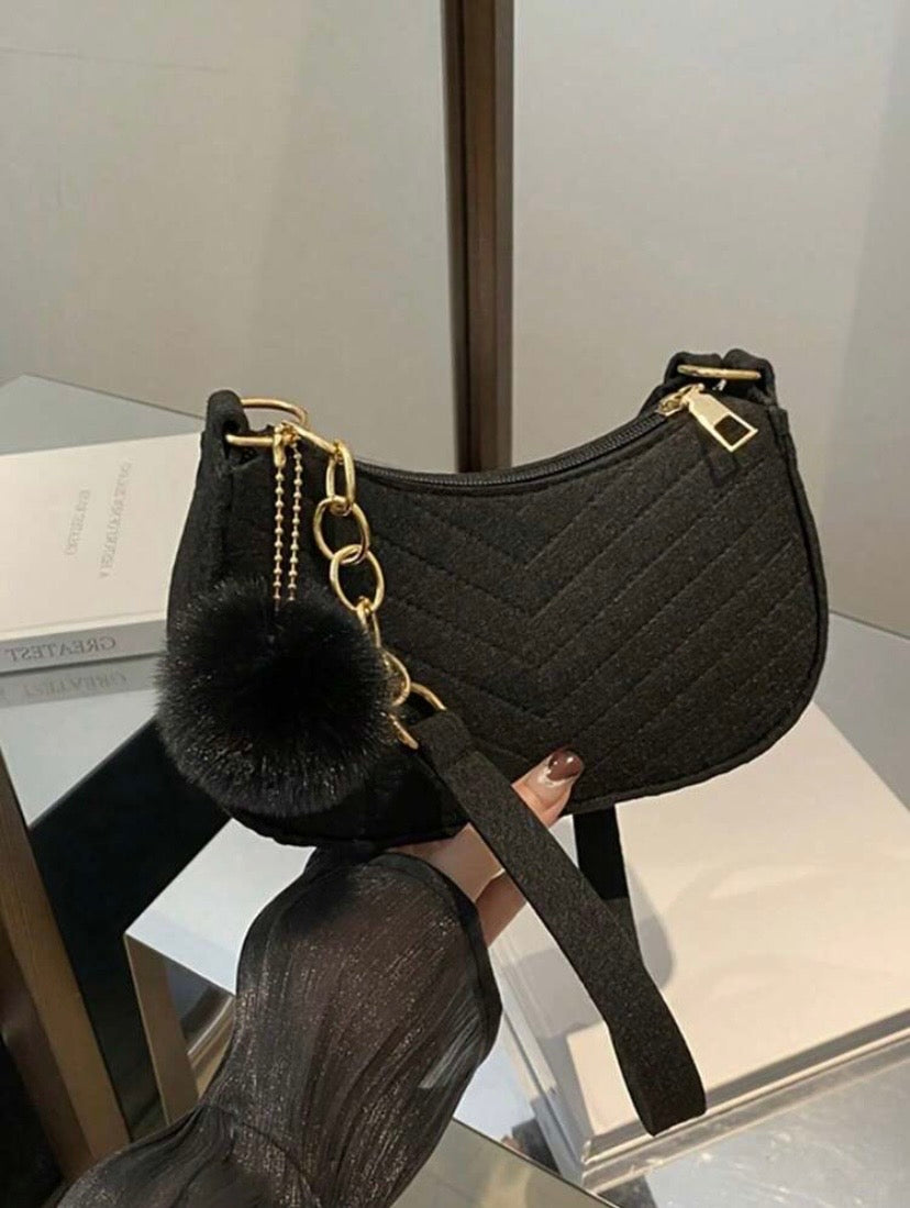 Sac bandoulière élégant et minimaliste pour femme avec fermeture zippée, intérieur spacieux et design polyvalent, idéal pour le travail, les voyages et les occasions quotidiennes ou habillées