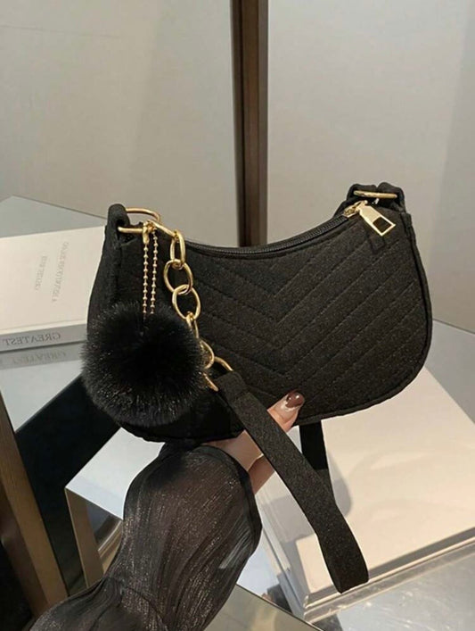 Sac bandoulière élégant et minimaliste pour femme avec fermeture zippée, intérieur spacieux et design polyvalent, idéal pour le travail, les voyages et les occasions quotidiennes ou habillées