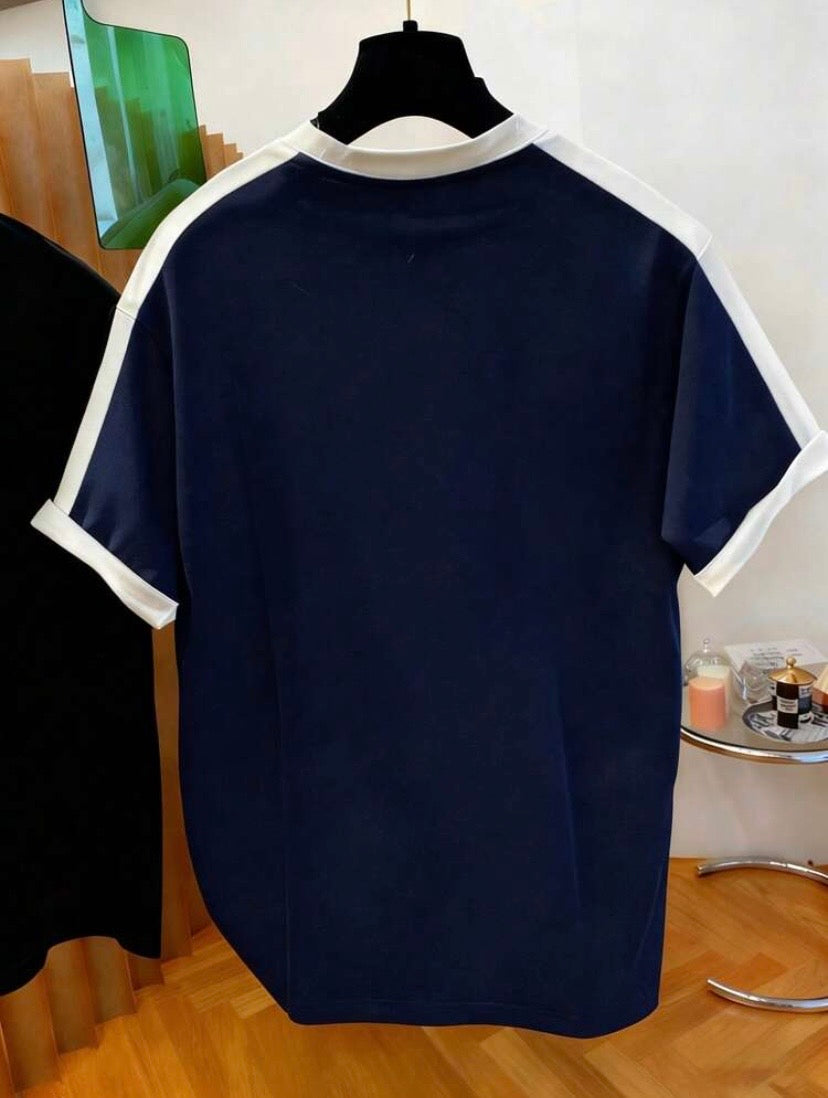 T-shirt imprimé pour homme à col rond, style décontracté, léger et polyvalent pour toutes les saisons