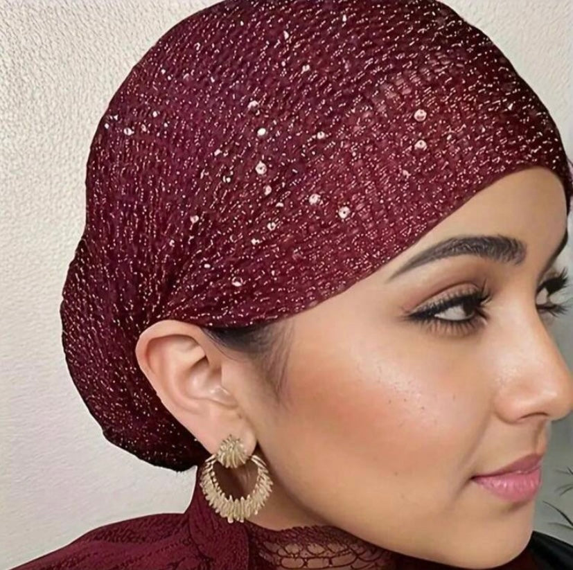 Turban Femme Élastique à Strass – Léger et Élégant, Style Moderne