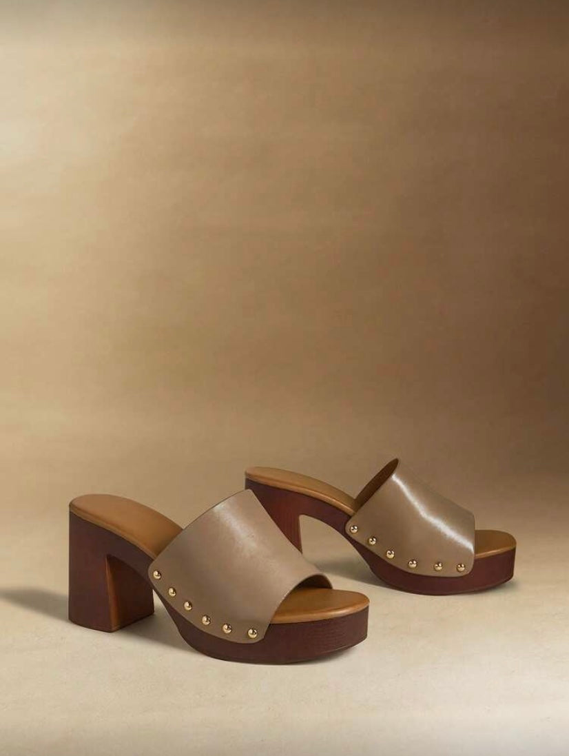 Escarpins Femme à Talon Moyen – Bout Rond, Style Élégant et Confortable, Enfilage Facile