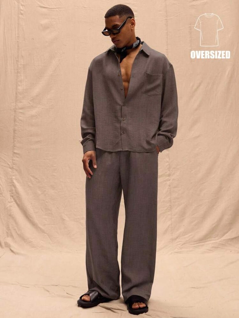 Pantalon ample pour homme en lin, style décontracté été et vacances, confortable et léger pour le printemps et l’été.