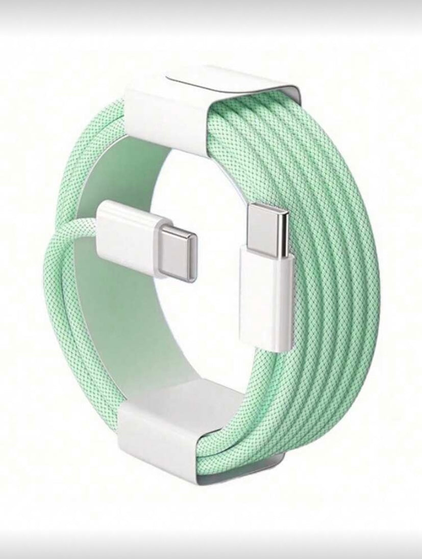 Câble USB-C vers USB-C tressé en nylon pour charge rapide et transfert de données