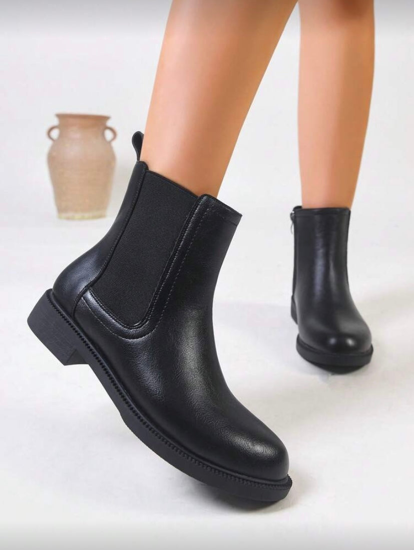 Bottines Femme à Semelle Épaisse – Doublure Thermique, Style Chelsea Polyvalent