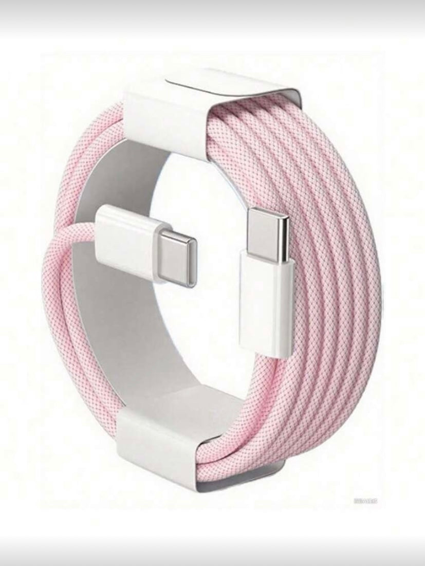Câble USB-C vers USB-C tressé en nylon pour charge rapide et transfert de données
