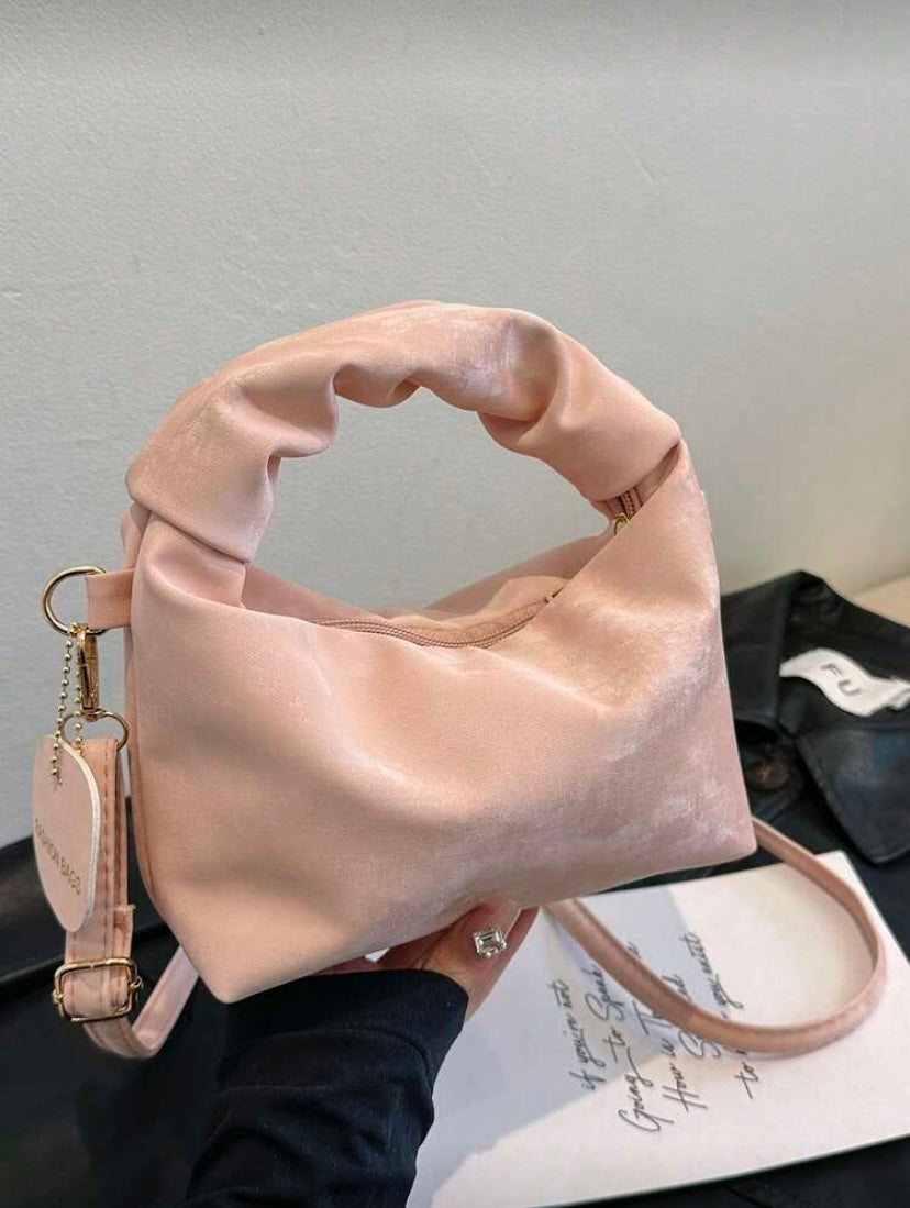Sac croissant polyvalent à poignée et bandoulière détachable, style minimaliste pour usage quotidien et voyage 👜