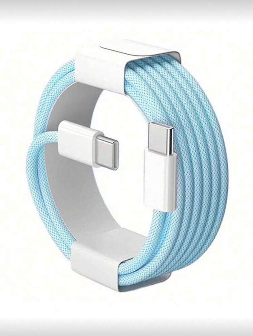 Câble USB-C vers USB-C tressé en nylon pour charge rapide et transfert de données